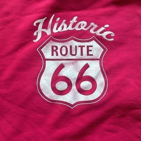 Historic Route 66 pink blanket - Picture 3 of 5